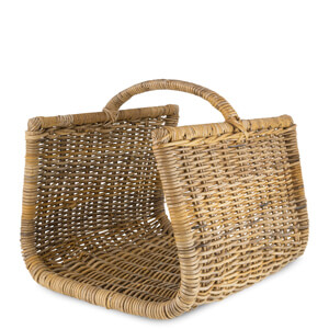 Nkuku Sadra Rattan Log Basket Natural